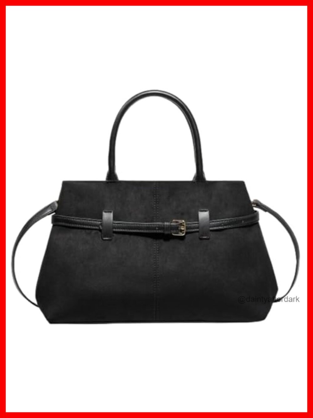 Suede Slouchy Tote Handbag Adjustable Strap Shoulder Crossbody Hobo Bag